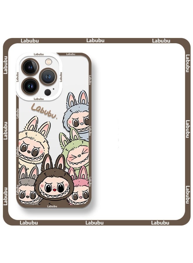 LABUBU Cute labubu Compatible with iPhone Liquid Silicone Case, Full Body Protective Cover, Shockproof, Slim Phone Case for iphone 16