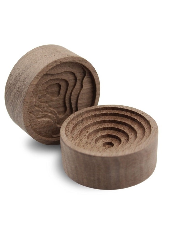 CHLYG Essential Oil Diffuser, 2 Pieces Pack Wooden Aromatherapy Round Home Office Car Diffuser… - Image 1