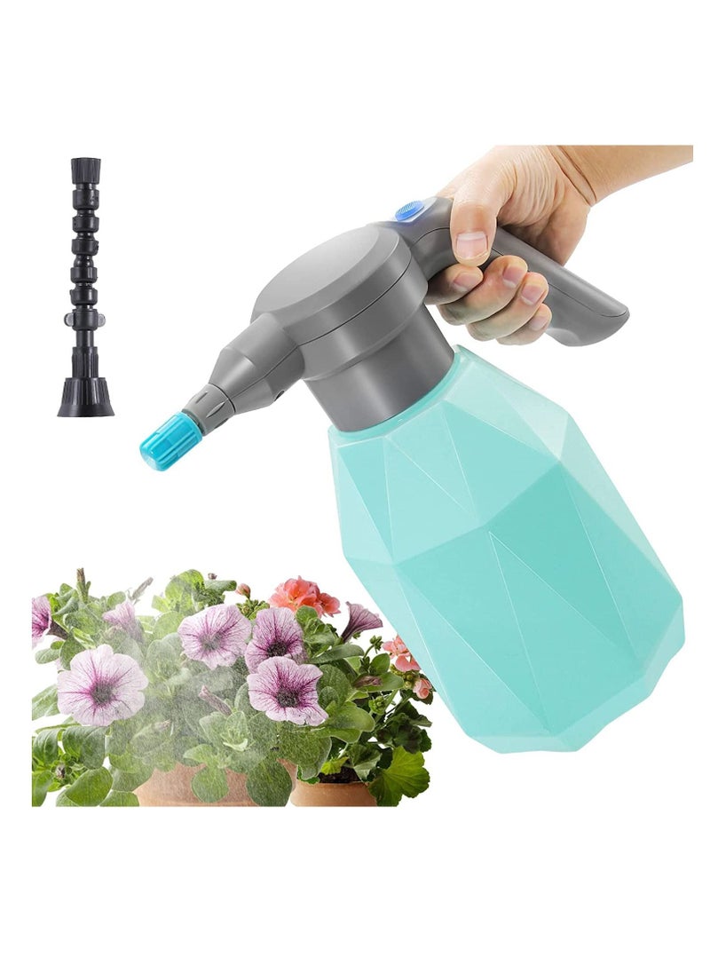 KASTWAVE Electric Spray Bottle, Plant Mister for Indoor/Outdoor Plants, 2L Automatic Watering Can Rechargeable Battery Powered Sprayer with Adjustable Spout for Gardening, Fertilizing, Cleaning (Blue)  - Image 1