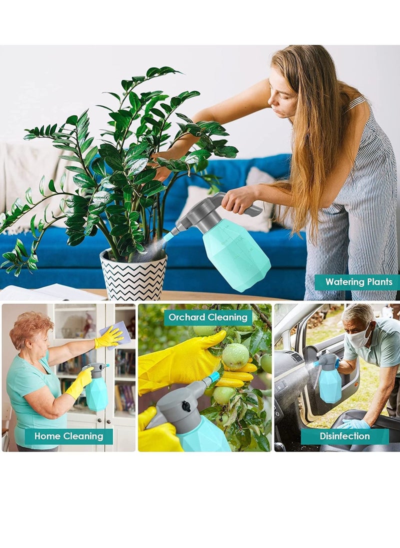 KASTWAVE Electric Spray Bottle, Plant Mister for Indoor/Outdoor Plants, 2L Automatic Watering Can Rechargeable Battery Powered Sprayer with Adjustable Spout for Gardening, Fertilizing, Cleaning (Blue)  - Image 5