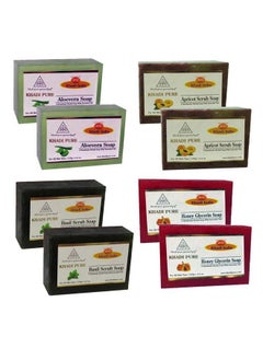 Khadi Pure Aloe Vera Apricot Basil & Honey Glycerine Soap 125 G (Pack Of 8)  - Image 2