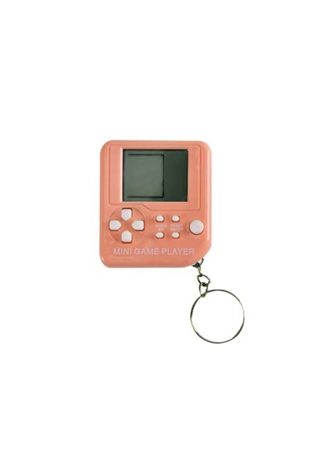 Mini Handheld Tetris Game Machine Toy Keychain Children's Educational Decompression Ornaments Student Small Gifts-Model:Orange [Tetris Game Machine] 26 Kinds Of Games