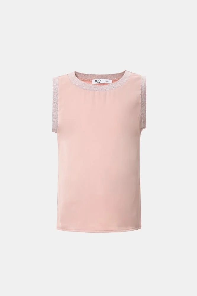 Tenda Shiny blouse with elastic neckline