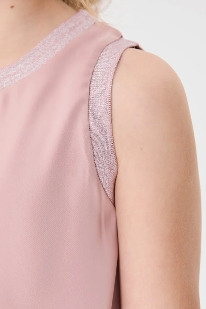 Tenda Shiny blouse with elastic neckline