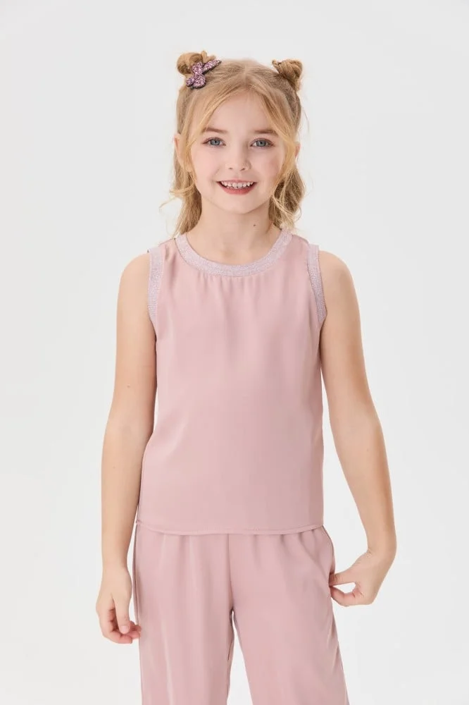 Tenda Shiny blouse with elastic neckline