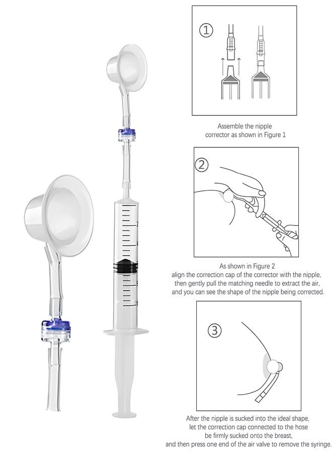 CartHome 3pcs Puller for Breastfeeding Set, Breastfeeding Corrector, Shield for Women, Suitable for Women's Home Use - Image 3