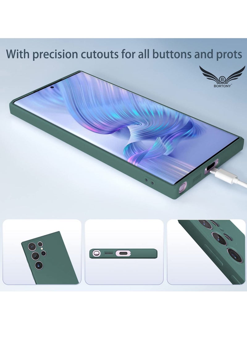 BORTONY S22 Ultra Case 6.8 Inch Premium Liquid Soft Silicone Camera Protective Cover with Inside Microfiber Lining Compatible with Samsung S22 Ultra - Image 5