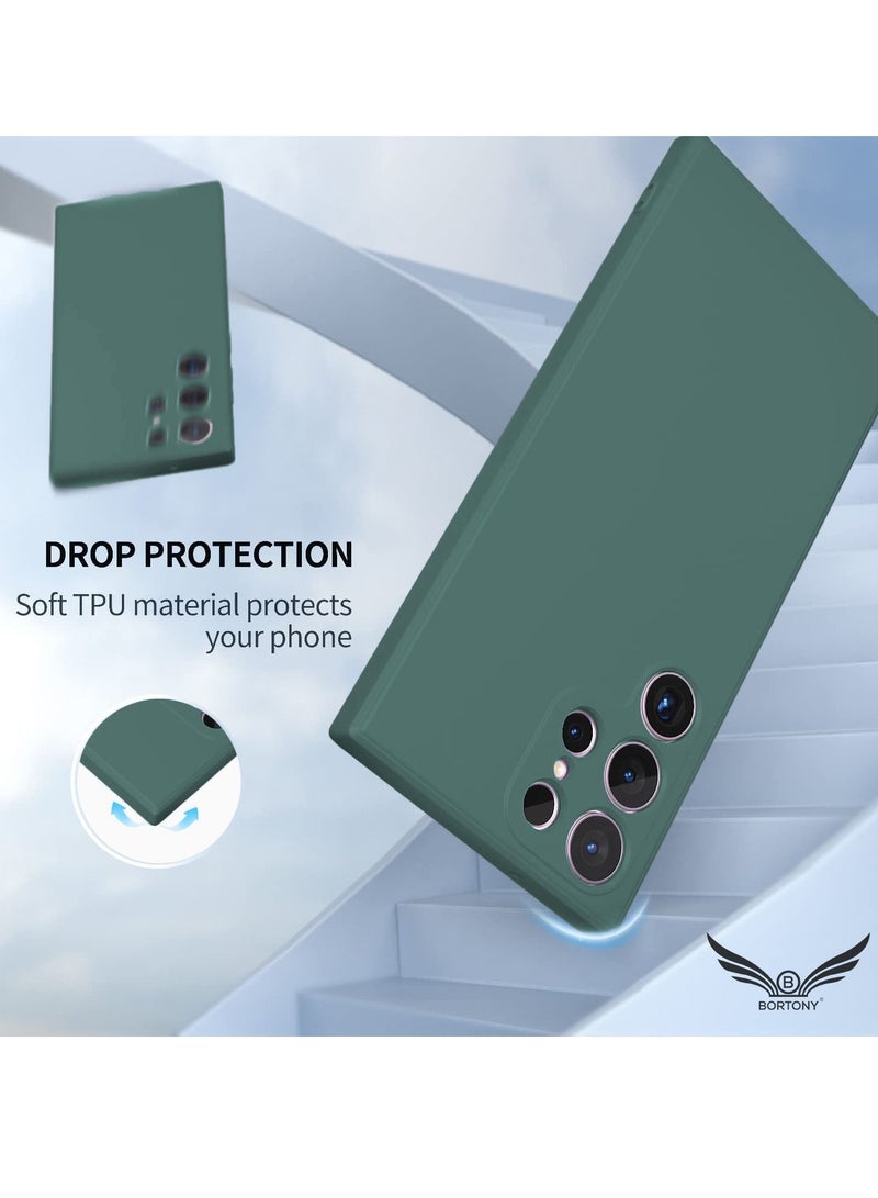 BORTONY S22 Ultra Case 6.8 Inch Premium Liquid Soft Silicone Camera Protective Cover with Inside Microfiber Lining Compatible with Samsung S22 Ultra - Image 2