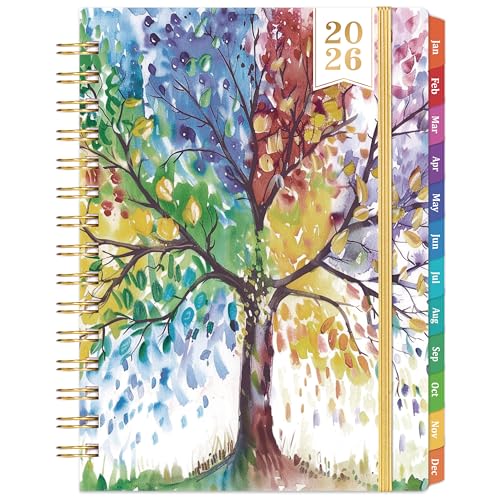 Coboll 2026 Planner - Planner 2026 Weekly and Monthly, January 2026 - December 2026, 6.4"x 8.5", with Elastic Closure, Inner Pocket, Coated Tabs - Image 1