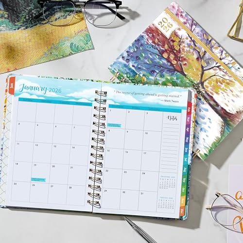 Coboll 2026 Planner - Planner 2026 Weekly and Monthly, January 2026 - December 2026, 6.4"x 8.5", with Elastic Closure, Inner Pocket, Coated Tabs - Image 2