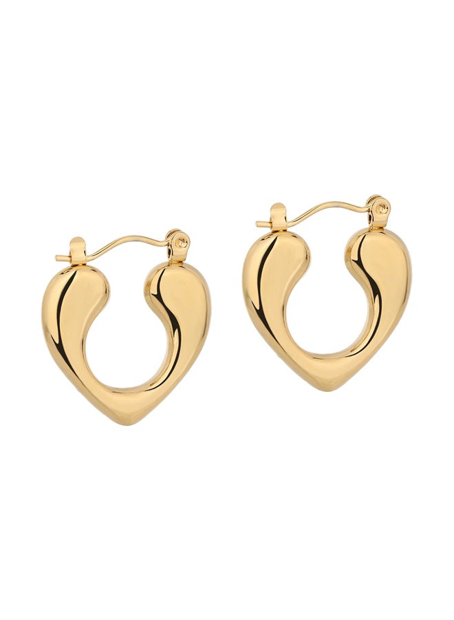 The Black Pearl Accessories Sainless Steel Golden Earring - Image 2