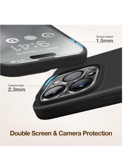 Houmt iPhone 15 Pro Max Case Silicone with 1X Camera Protector+ 1X Screen Protector Compatible with iPhone 15 Pro Max Cover Liquid Soft Silicone Inside Microfiber Lining Slim Thin Protective Case Cover  - Image 5