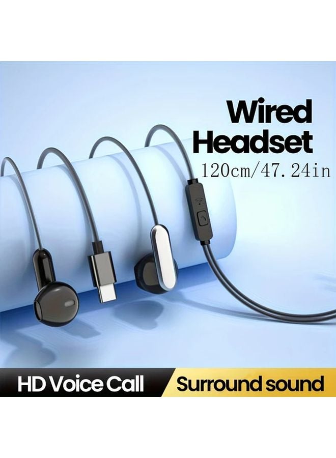 White In Ear Wired Headphones With Microphone 3 5mm - Image 2