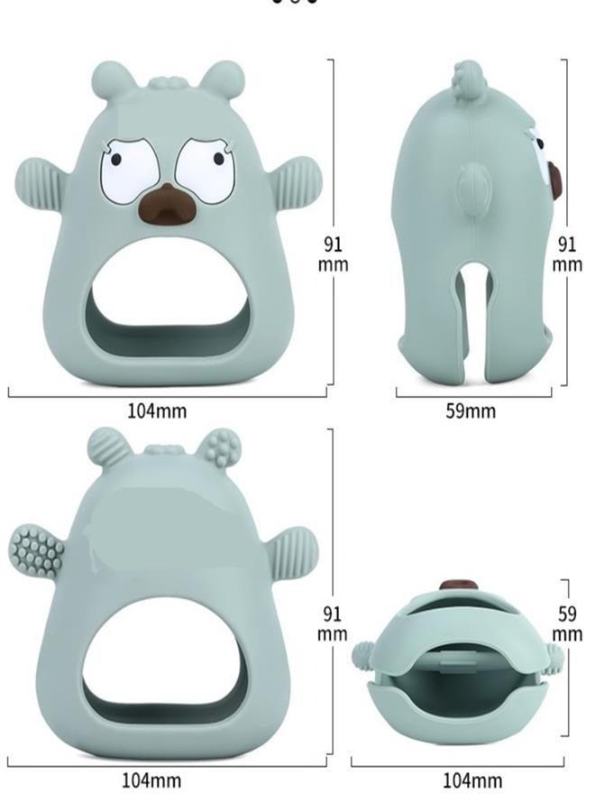 2 Baby Silicone Teething Toys for Babies 3-6 6-12 Months, Anti-Drop Wrist Teething Gloves, Sensory Chewing Toys for Babies Sucking and Biting - Image 3