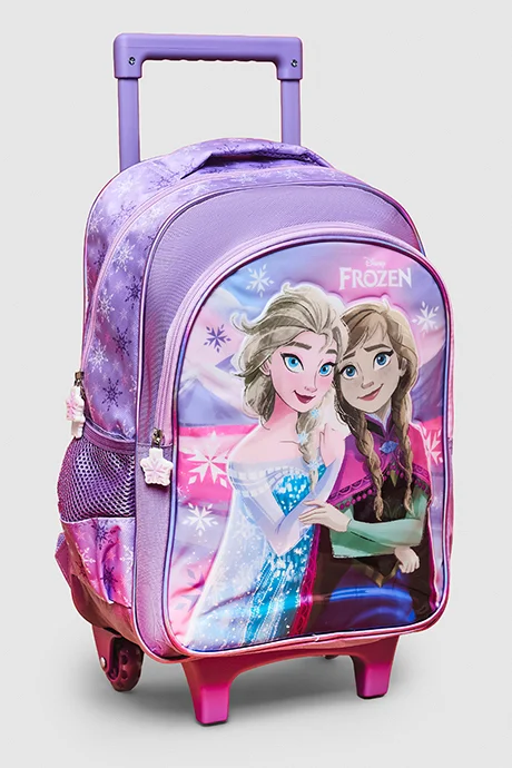 أر أند بي 5 Pack Frozen Print Trolley Backpack Set - 16"