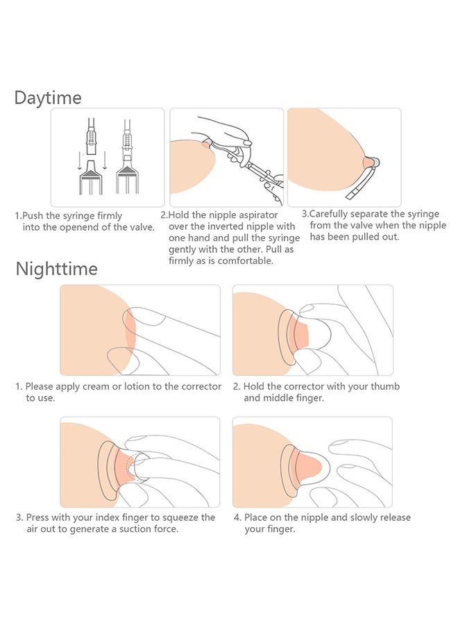 Quantum Inverted Nipple Corrector, Silicone PP Nipples Aspirator for Women, Nipple Corrector Sucker for Breastfeeding Inverted Flat Nipples Aspirator Puller - Image 5