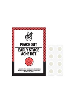 PEACE OUT PEACE OUT Early Stage Acne Dots  AcneFighting Pimple Patches Salicylic Acid Unclogs Pores and Targets Blemishes 8 Dots 