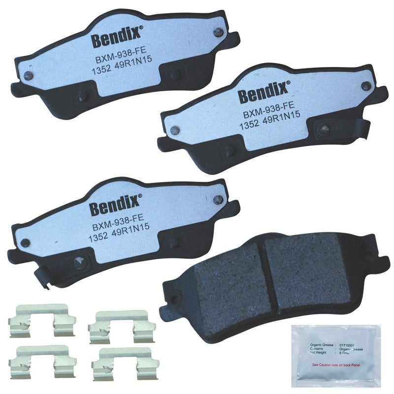Bendix Fleet Metlok MKD1352FM Semi-Metallic Rear Brake Pads for Chevrolet Caprice 2017-2011, SS 2014, SS 2017, Pontiac G8 2009-2008 - Image 5