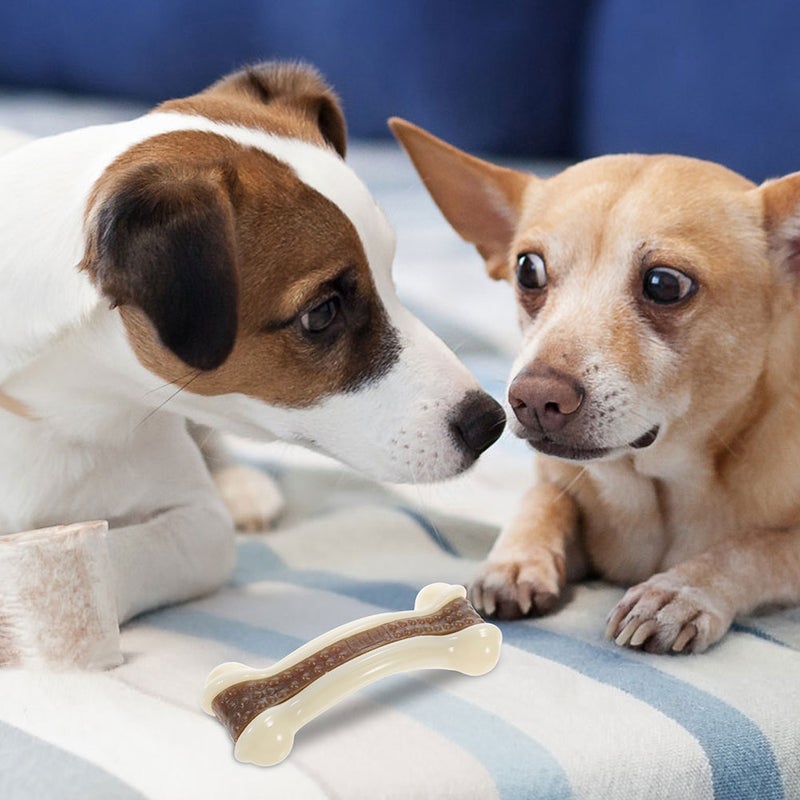 2pcs Dog Chew Toy Dog Biting Bone Shape Toy Dog Teeth Cleaning Toy Bite Resistant Toy - Image 4