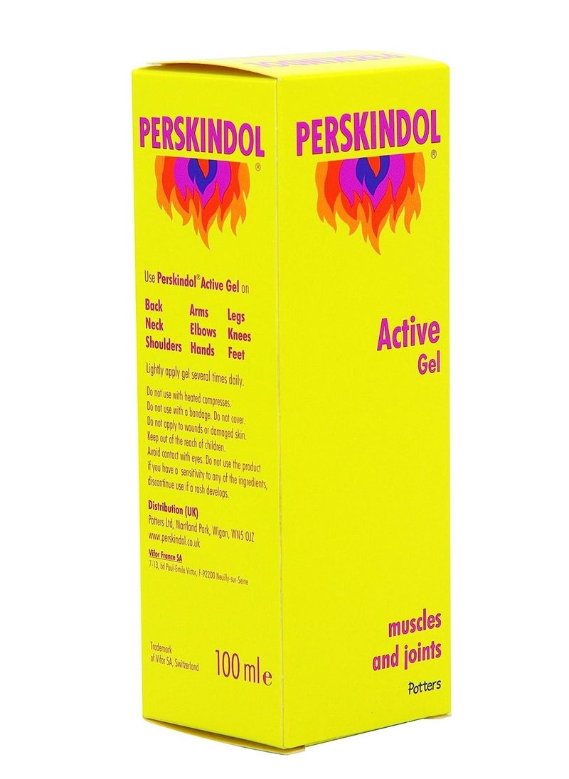 PERSKINDOL Perskindol Active Gel Dual Action Relief from Joint or Muscle Aches and Pains 100ml  - Image 2
