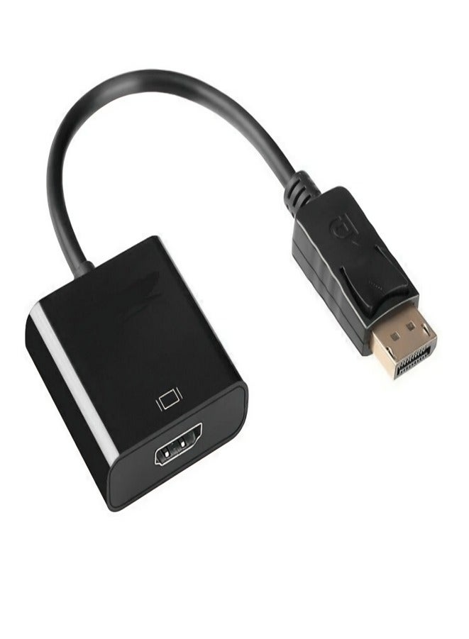 .محول من DisplayPort إلى HDMI، DP إلى HDMI (ذكر إلى أنثى) لأجهزة الكمبيوتر المكتبية والمحمولة المزودة بمنفذ DisplayPort، توصيل بالشاشات، إعداد المكتب المنزلي، تكوين شاشات متعددة، محول أنيق، تصميم مض - Image 3