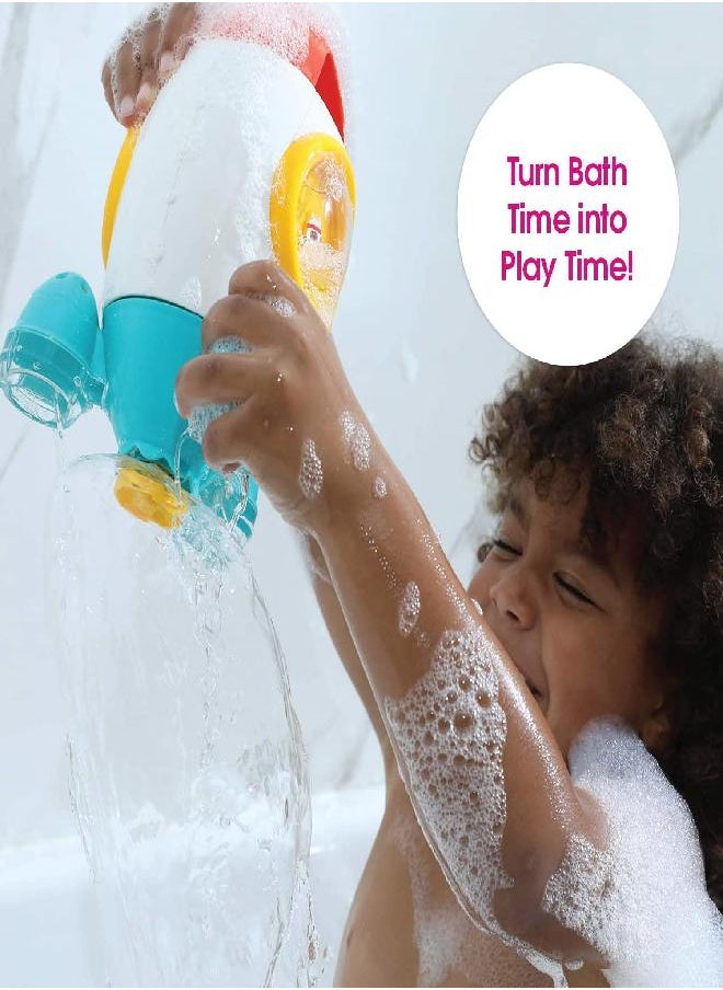 Edushape - Edushape Fill & Spin Water Rocket - Toddler Bath Toys - Strainer Bathtub Toy - Early Child Development Boys & Girls Water Bath Toy - Baby Bath Toys for Toddlers 1-3 - Cause & Effect, Cognitive Skills - Image 1