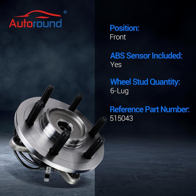 Autoround 515043 Front Wheel Hub and Bearing Assembly for 4x4 Ford Expedition/Lincoln Navigator 2003-2006 - Image 3