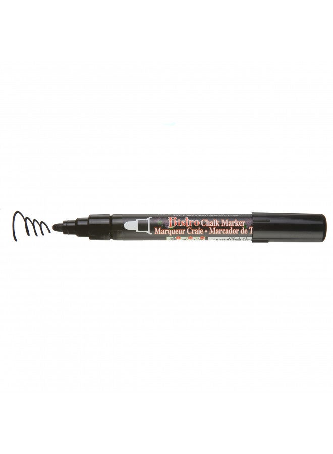 Uchida 480-C-1 Marvy Broad Point Tip Regular Bistro Chalk Marker, Black - Image 3