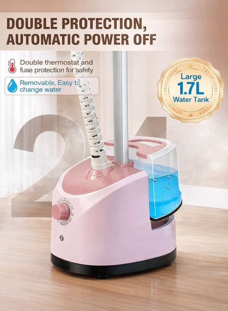 Arabest 2000W Vertical Clothes Garment Steamer, Height Adjustable Steamer Built-in Ironing Board, 40 Second Heating Time, Heat Insulated Steam Hose - Image 4