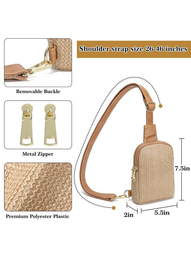 INICAT Summer Straw Bag Small Sling Beach Bag Crossbody Bags for Women - Image 5