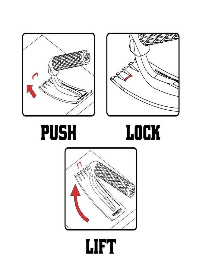 Danco Zenith by Danco ZN700501 Carpet Staple Puller, Staple Extractor for Renovation Projects, Hand Tool Removes Carpet Staples - Image 3