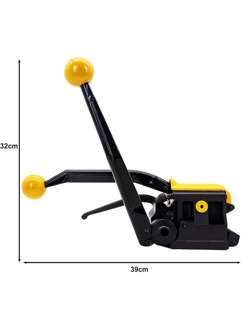 Rubik أداة ربط الفولاذ، آلة تغليف معدنية بدون ختم لعرض 13-19 مم وسماكة 0.7 مم أو أقل (أسود/أصفر) - Image 2