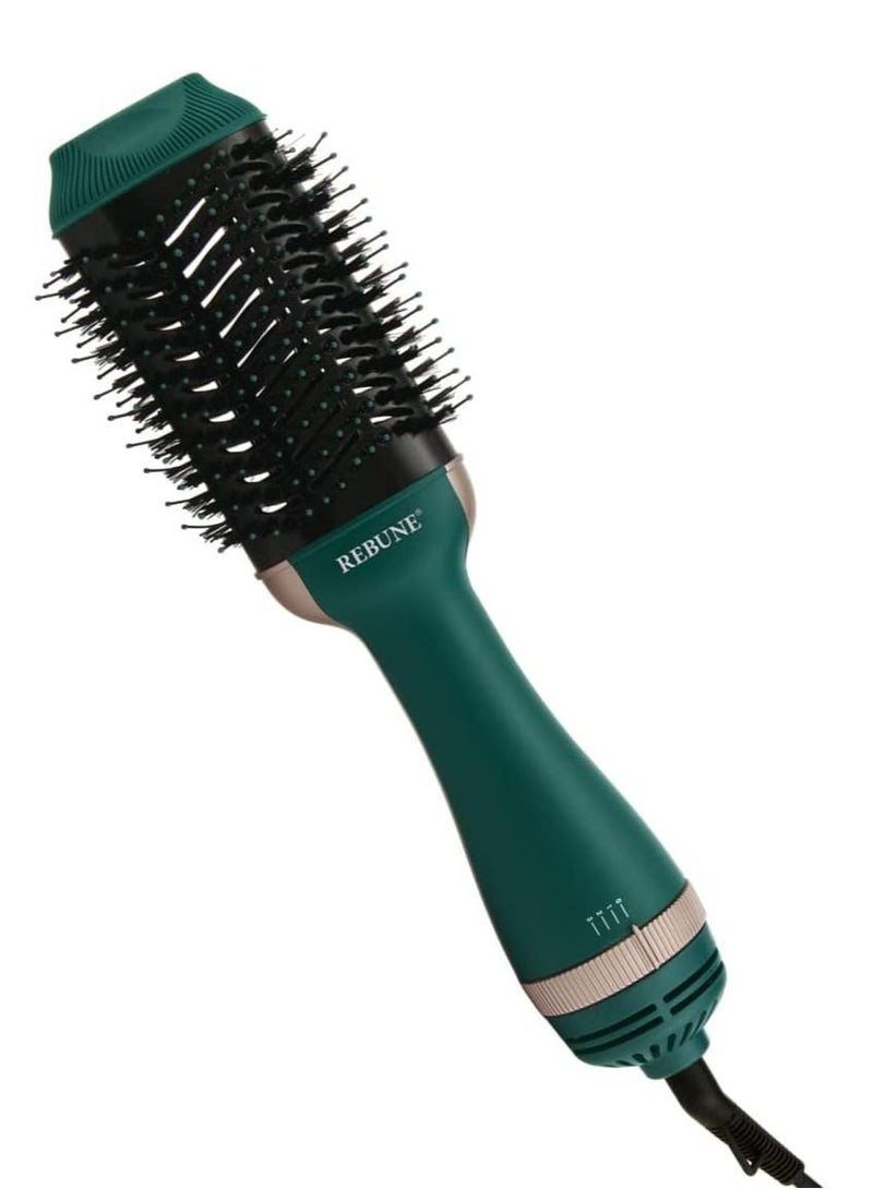 ريبنيو ريبون   RE-2513 فرشاة تصفيف الشعر بالهواء الساخن بخطوة واحدة ومكثف ومُجفف الشعر بقوة 1200 واط - أخضر - Image 2