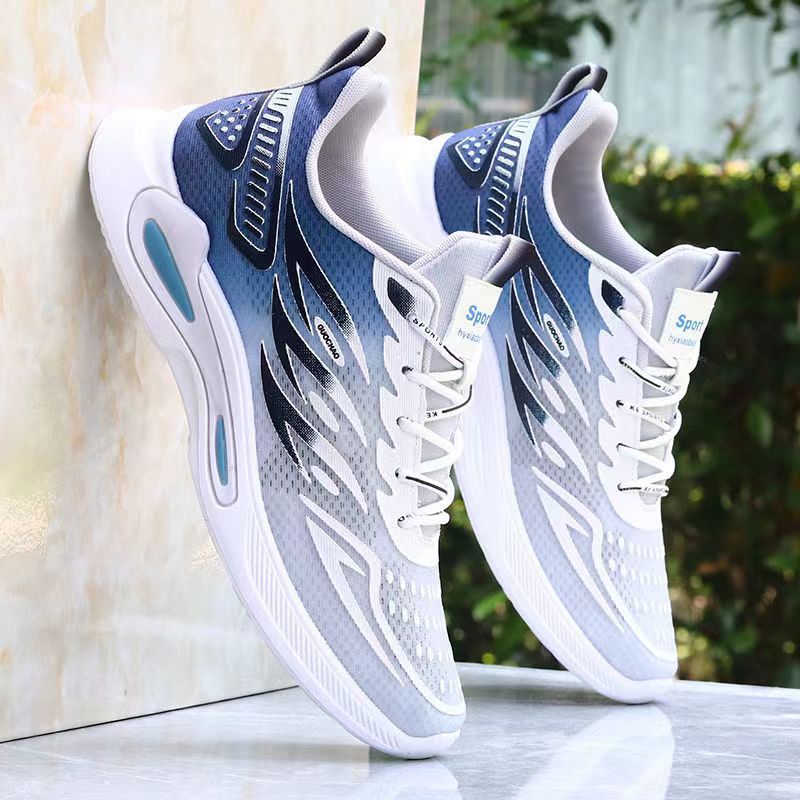 2024 Mens Fashion Mesh Sneakers Blue 