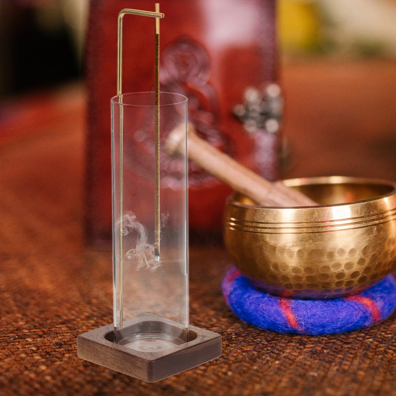 🏠 حامل عيدان عطر مع مصفاة زجاجية لوضع مستقر على المكتب - Image 3