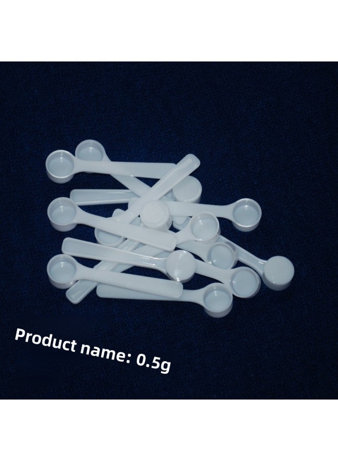 Short Handle Medicine Powder Spoon FF11015 White Sugar Measuring Spoon 1ml 0.5g Seasoning Spoon ]-Color:White Up To 100000 Pieces - Image 1