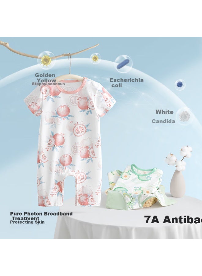 Beptides Beipeisi Children's Pajamas Summer Thin Cotton New Boys And Girls Children's Home Wear Jumpsuit Set - Image 5
