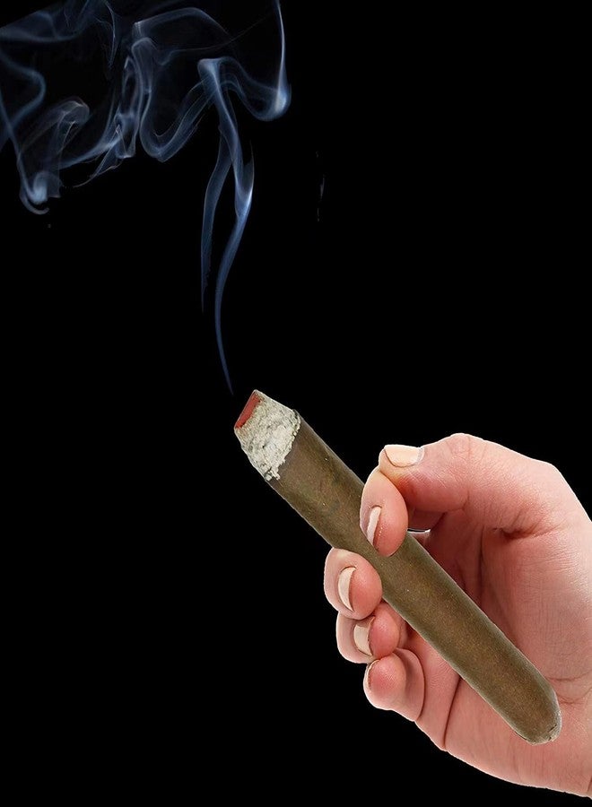 CLESEN Puff Cigar 4.5 Inch(12 Pack),That Blow Smoke,Durable ，Realistic,Ideal for Themed Parties,Prop for Prank, Halloween Costume, Movie, Or Theater Play Tricky Fun Gag Cool Toy, - Image 3