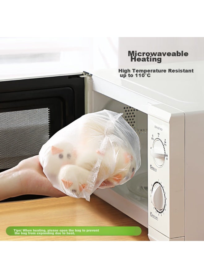 Maryya Meili Ya Vest-style Extractable Food Storage Bags, Food Grade, Large Size, 300 Pieces, 40*30cm, Suitable For Refrigerator, Freezer, And Microwave - Image 4