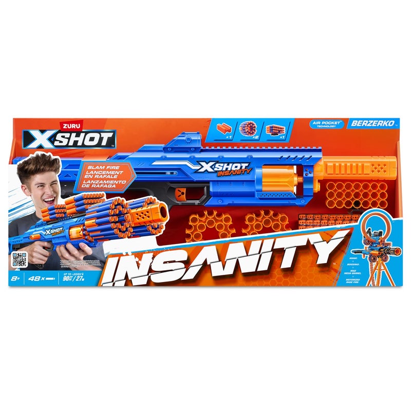 X-Shot Insanity Berzerko Blaster With 48 Darts - Image 1