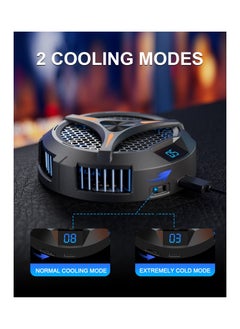 KASTWAVE Steam Deck Fan Cooler, Semiconductor Heatsink Cooling with 7-Blade Fan / LED Temperature Display/ Two-Speed Fan Settings/ 7-Color Cycle, Magnetic Cooler for Steam Deck, Laptop,iPad  - Image 5