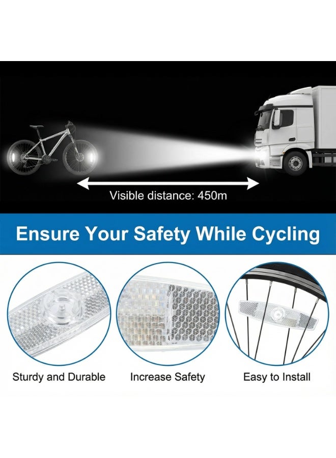 2 Pack Bike Spoke Reflectors Safety Warning Wheel Reflectors for Mountain Road Bikes Night Cycling - Image 3
