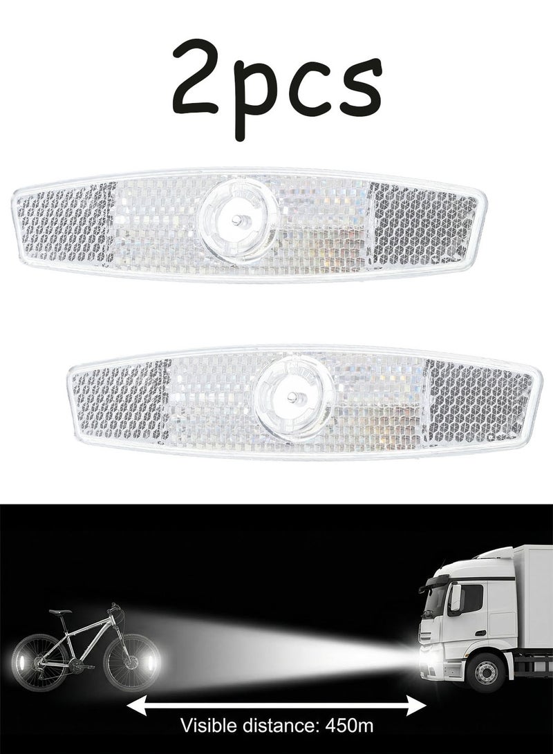 2 Pack Bike Spoke Reflectors Safety Warning Wheel Reflectors for Mountain Road Bikes Night Cycling - Image 1