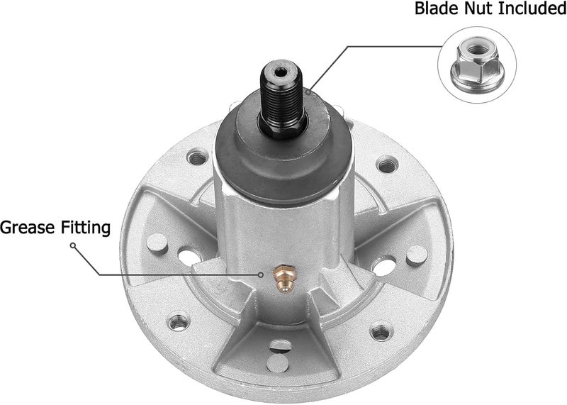 Fourtry Store GY20454 Spindle Fit for John Deere Mower - Spindle Assembly Fit for John Deere LA135 LA115 LA125 LA105 LA130 D140 D130 D105 D110 L110 X110 42" 48" Lawn Mower Tractor, Replace GY20962, 3 Pack - Image 2