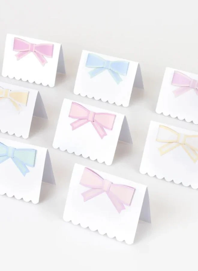 Meri Meri Pastel Bow Place Cards