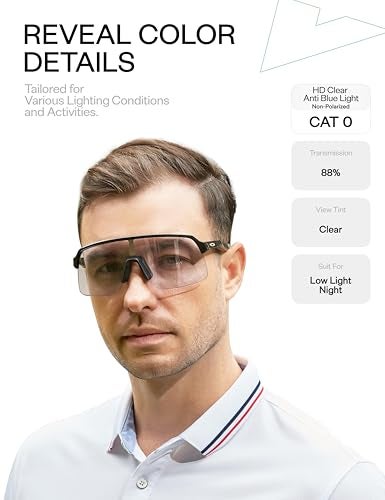 Mryok UV400 Replacement Lenses Compatible with Ray-Ban Meta Wayfarer RW4006 50mm HD Clear Anti Blue Light - Image 4