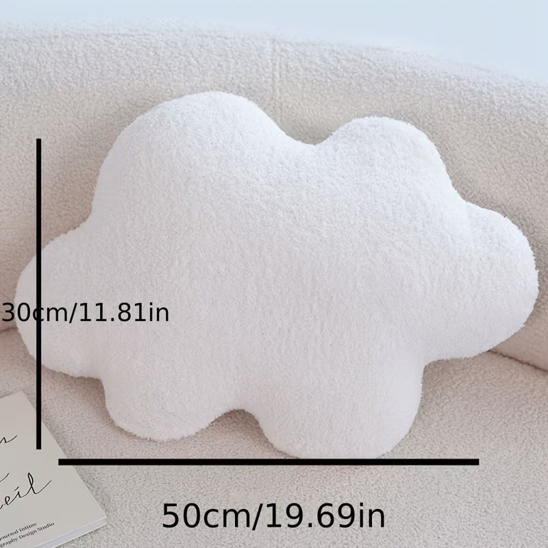 وسادة "White XL Cloud Hug Pillow" 4 في 1، وسادة ناعمة، بطانية أريكة - Image 5