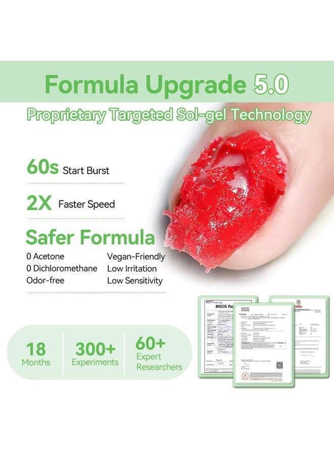 Born Pretty Gel Nail Polish Remover, HEMA&TPO FREE,Quickly Remove Nail Polish in 2-5 Minutes,No Need for Foil Soaking Or Wrapping - Image 3