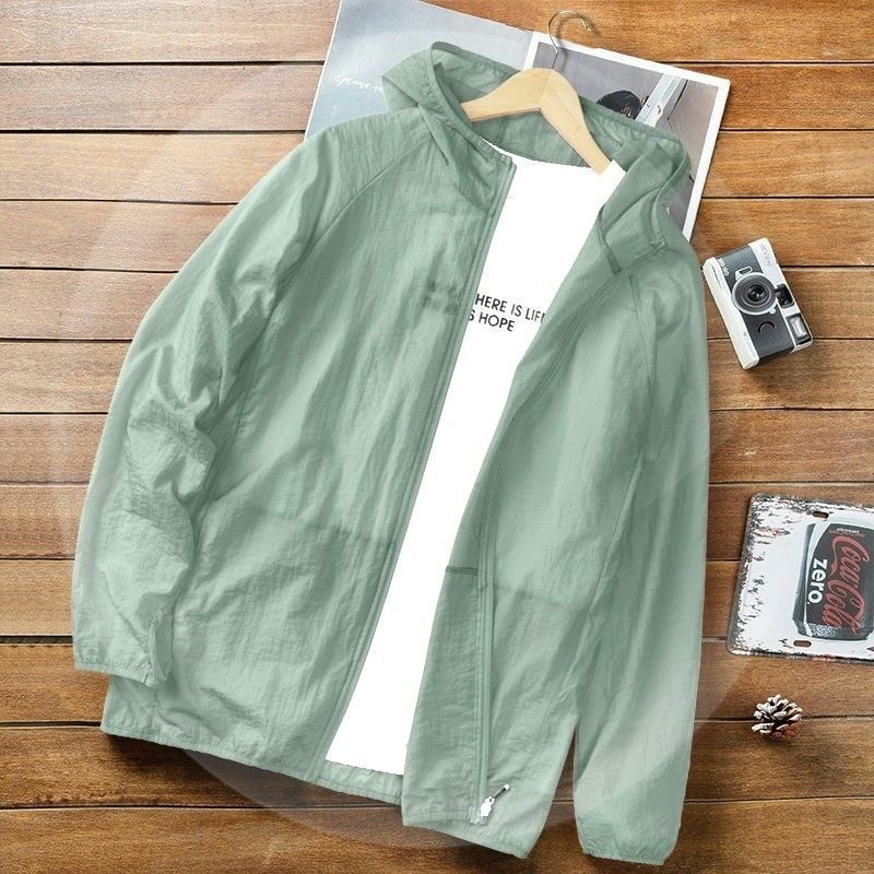 2025 Ice Silk Men And Women With Sunscreen Clothing Youth Summer Outdoor Quick-Drying Clothing Student Sunscreen Jacket - Image 5