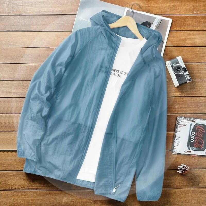2025 Ice Silk Men And Women With Sunscreen Clothing Youth Summer Outdoor Quick-Drying Clothing Student Sunscreen Jacket - Image 4